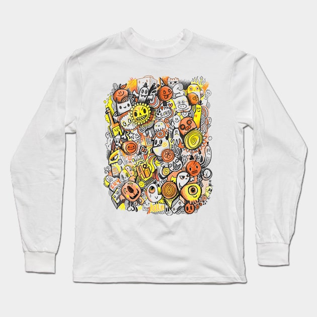 Pencil People Long Sleeve T-Shirt by wotto